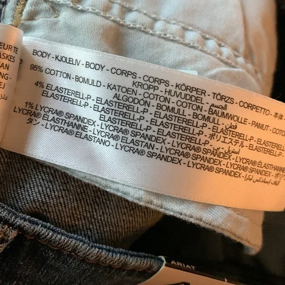 Ariat Denim Goldie High Rise Midi Jean Skirt w/ Slit - Picture 11 of 12